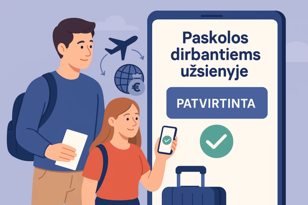 Paskolos dirbantiems užsienyje